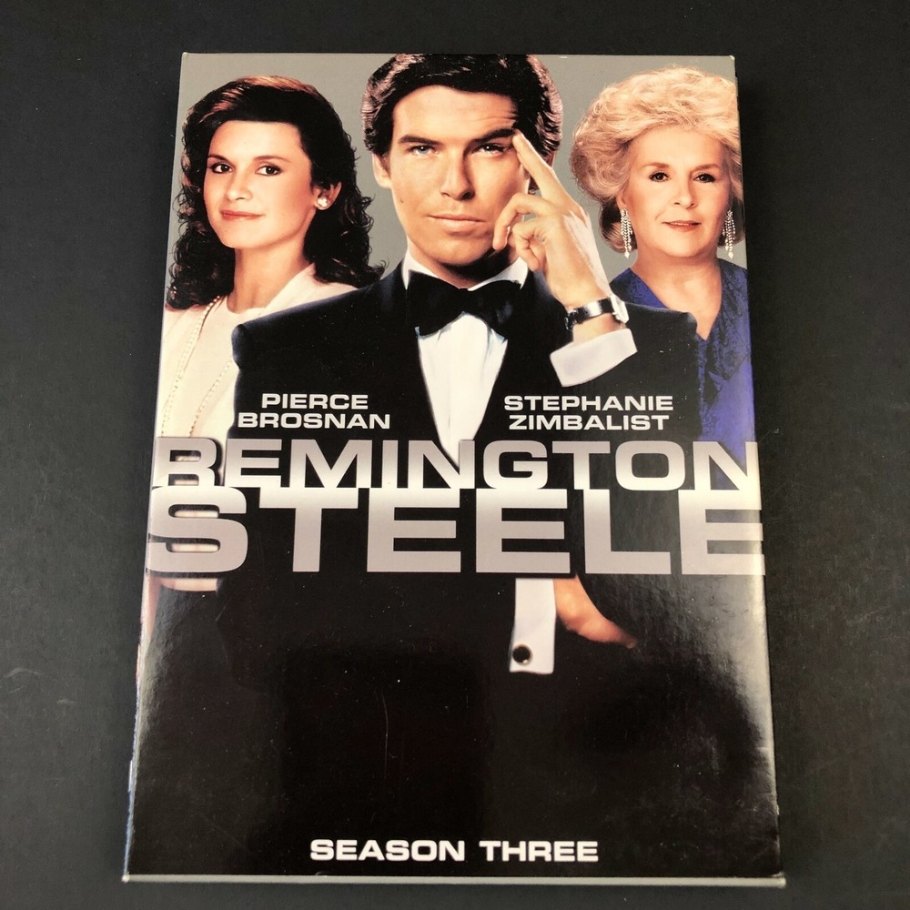 Remington Steele Season 3 Three DVD 4-Disc Set Full Frame Pierce Brosnan Excelle